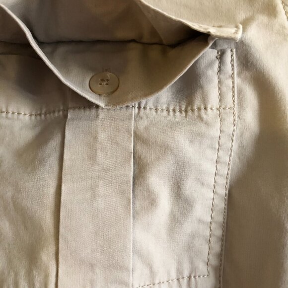 Brooks Brothers Shirtdress Button Front Belt Size 10 Safari Cargo Trench Utility - Picture 7 of 16